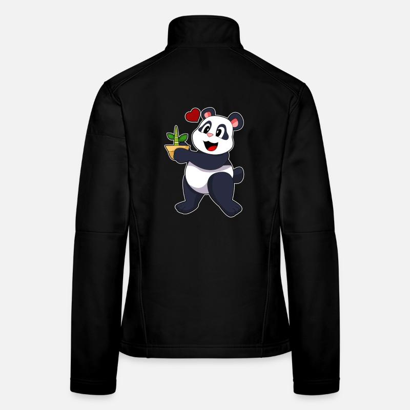 Panda Bambou Veste en tissu softshell Femme