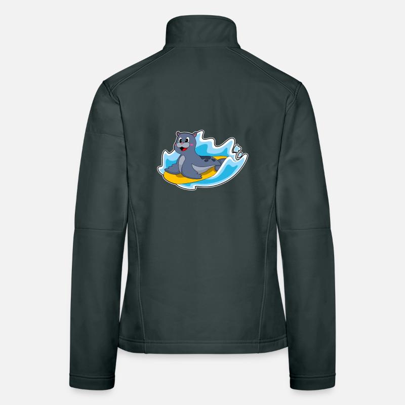 Surf de phoques Surf Surf Surf Été Veste en tissu softshell Femme