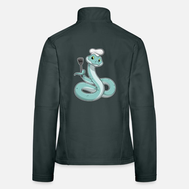 Faites la queue en tant que chef avec un chapeau de chef Veste en tissu softshell Femme