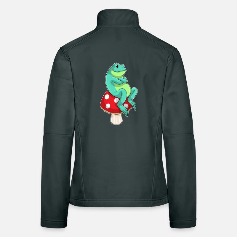 Champignon grenouille Veste en tissu softshell Femme