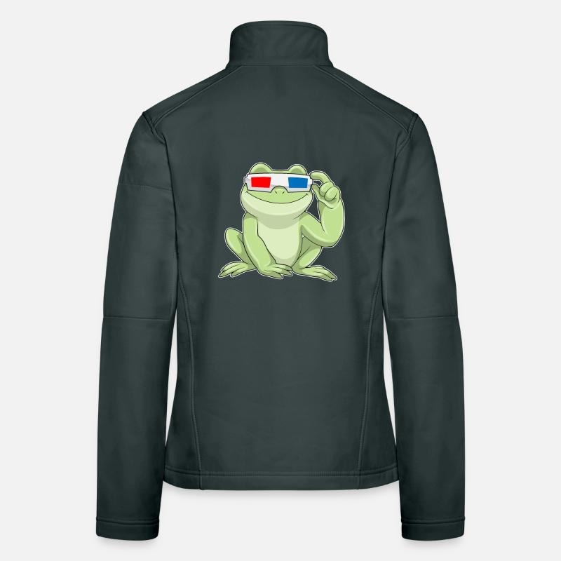 Frog Glasses Women's Softshell Jacket
