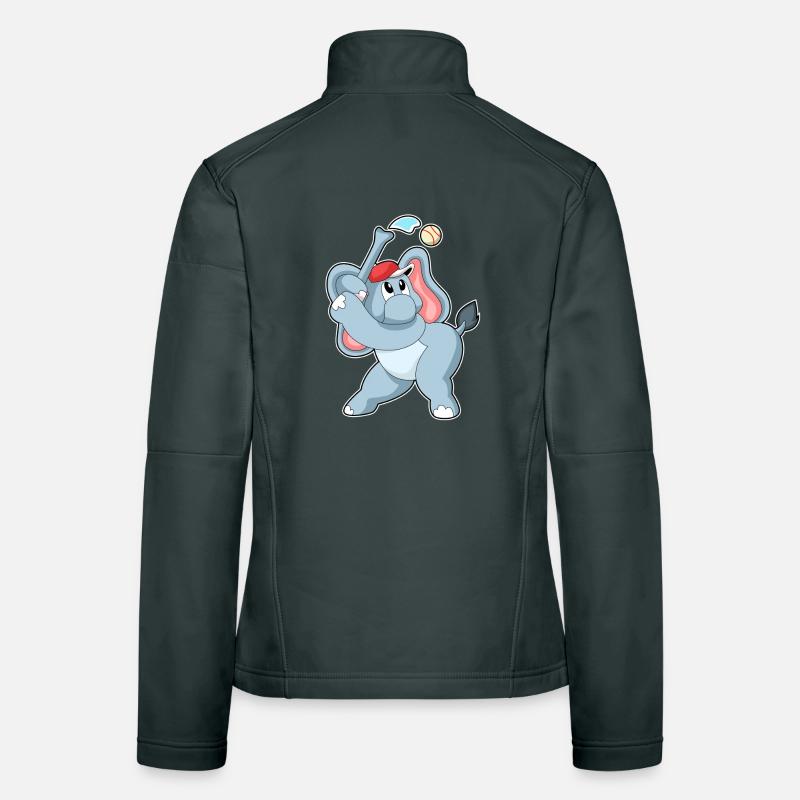 Elephant Baseball Veste en tissu softshell Femme