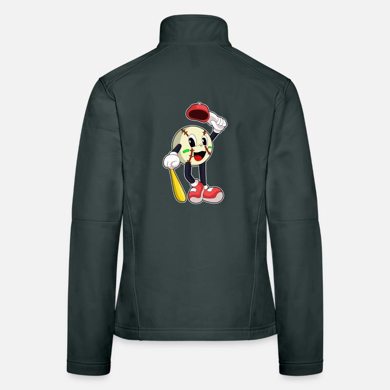 Baseball Baseballschläger Frauen Softshelljacke