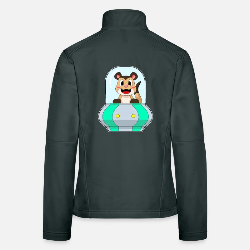 Suricates avec bateau Veste en tissu softshell Femme