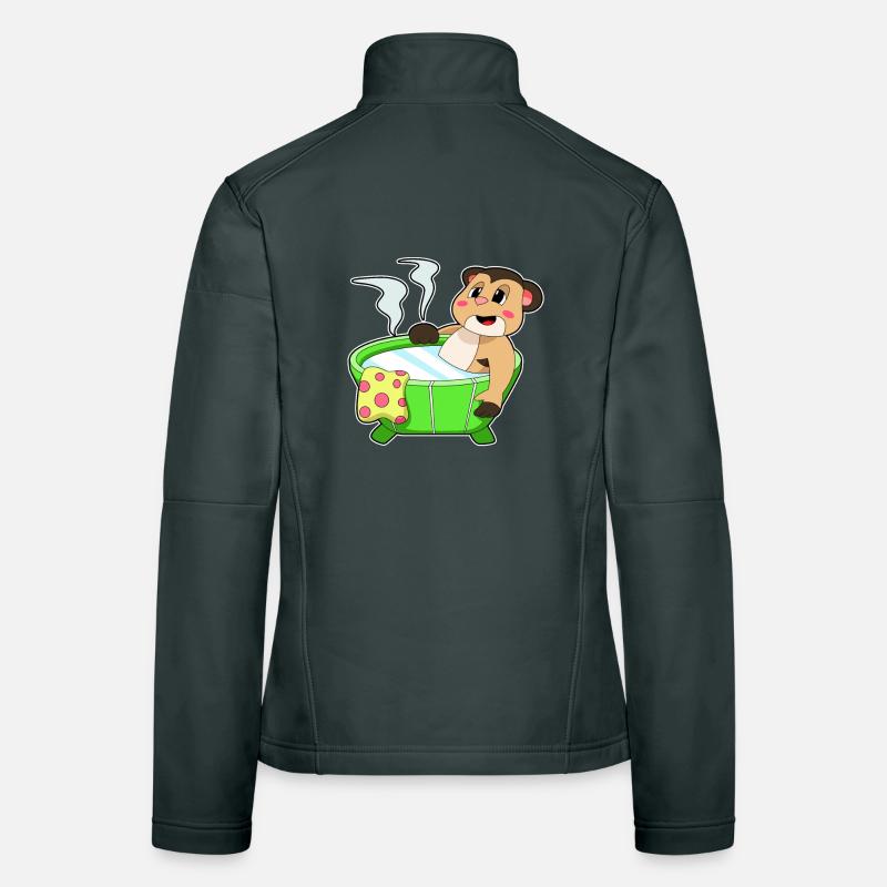 Suricates se baignant dans la baignoire Veste en tissu softshell Femme