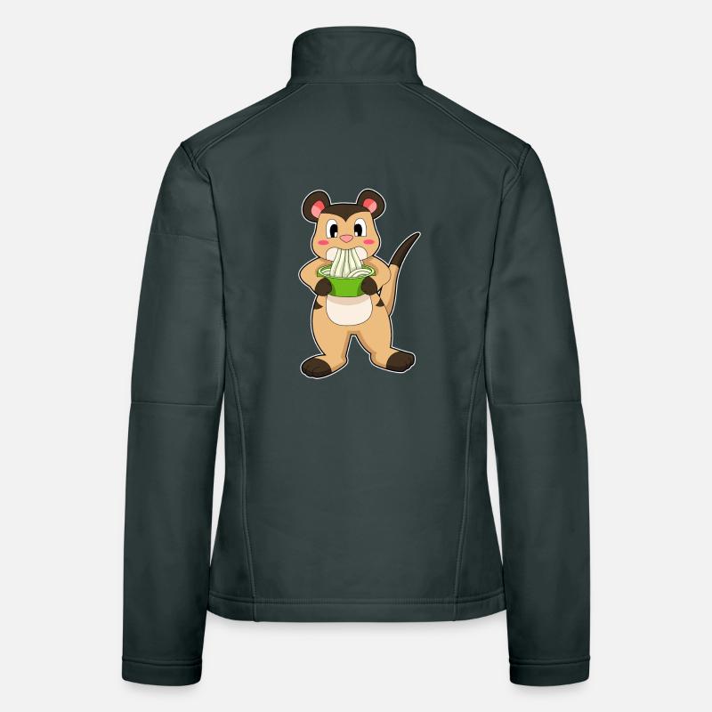 Erdmännchen Koch Ramen Kochen Frauen Softshelljacke