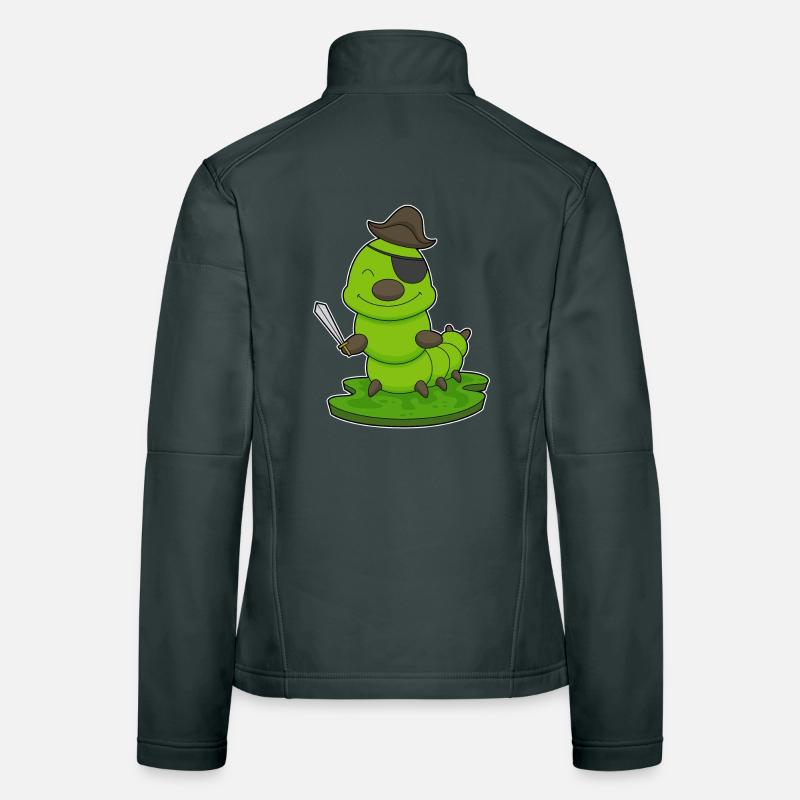 Épée de pirate chenille Veste en tissu softshell Femme