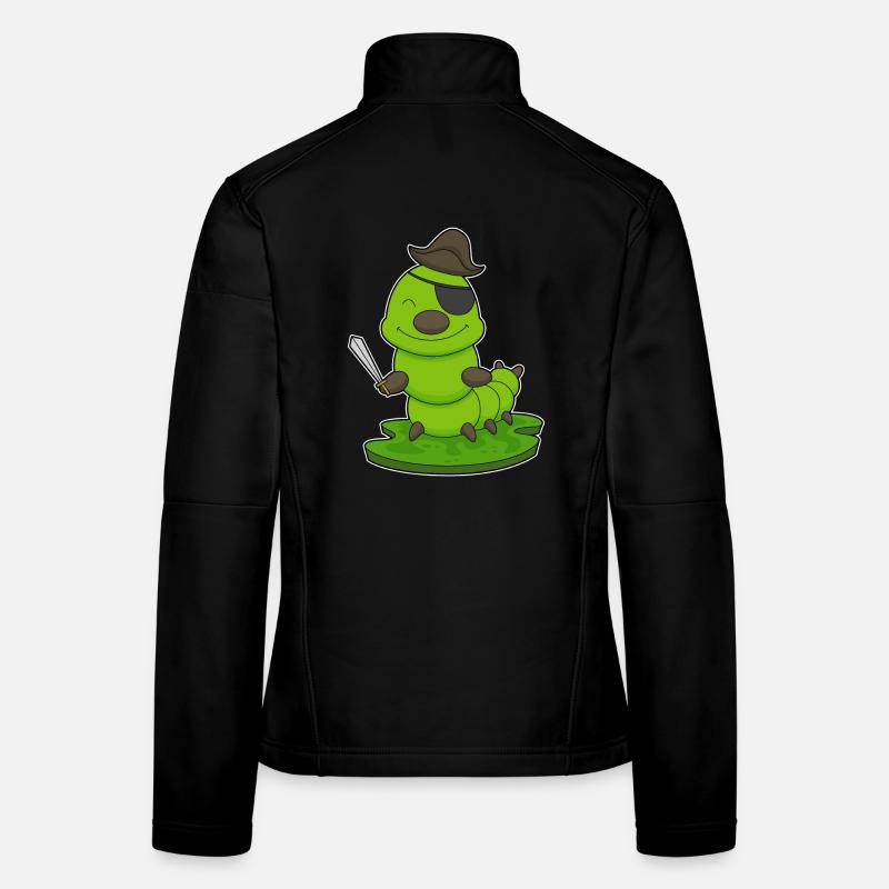 Épée de pirate chenille Veste en tissu softshell Femme