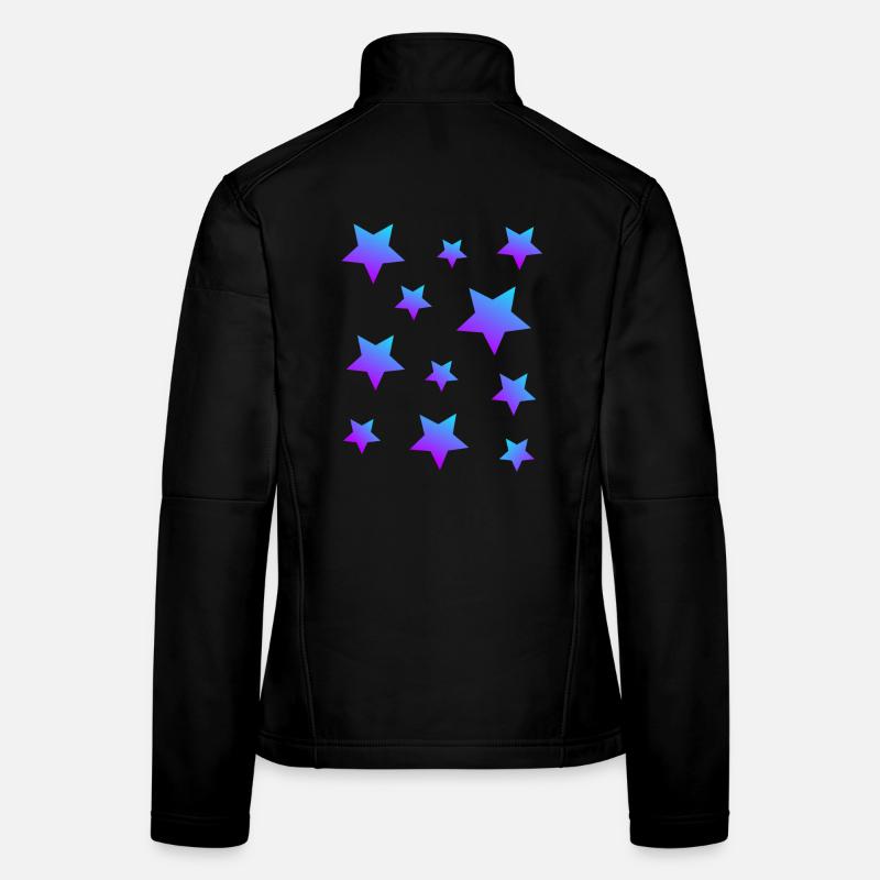 Star Star Pack Bleu-Violet Veste en tissu softshell Femme