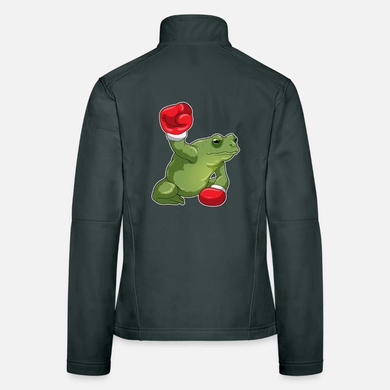 Boxer Grenouille Boxe Gants de Boxe Boxe Veste en tissu softshell Femme