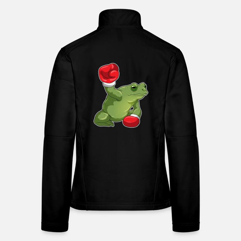 Boxer Grenouille Boxe Gants de Boxe Boxe Veste en tissu softshell Femme