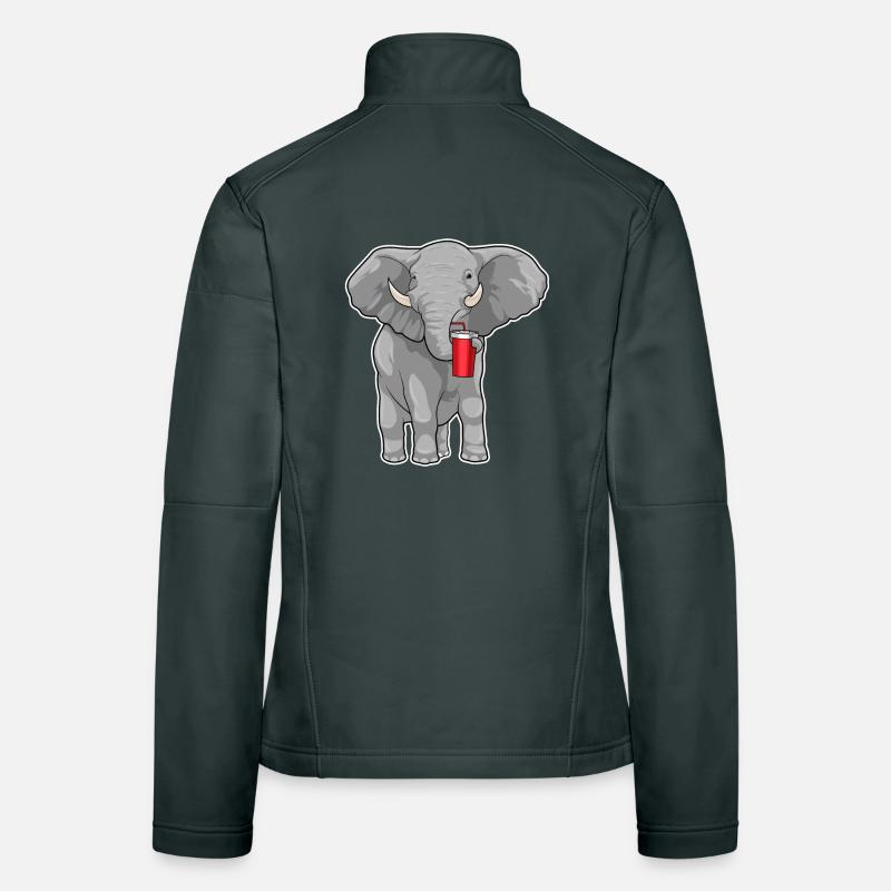 Elephant Mug to go Women's Softshell Jacket