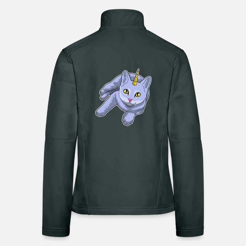 Licorne de chat Veste en tissu softshell Femme