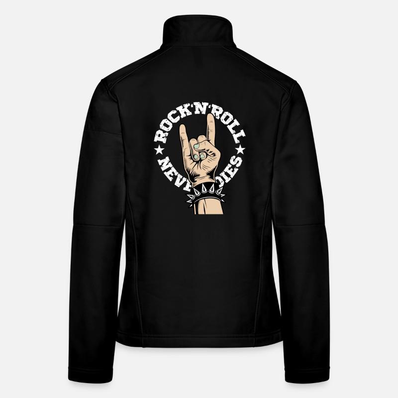 Rock'N'Roll stirbt nie Frauen Softshelljacke