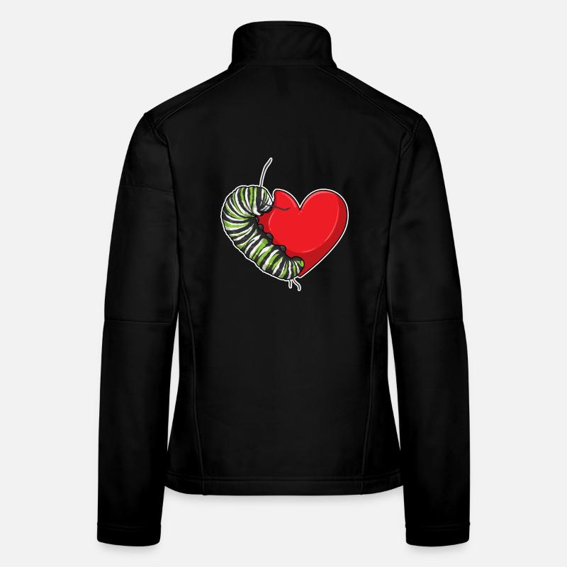Cœur de chenille Veste en tissu softshell Femme