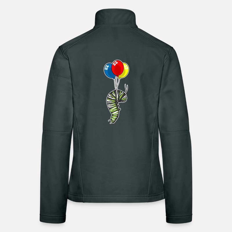 Raupe Luftballon Frauen Softshelljacke