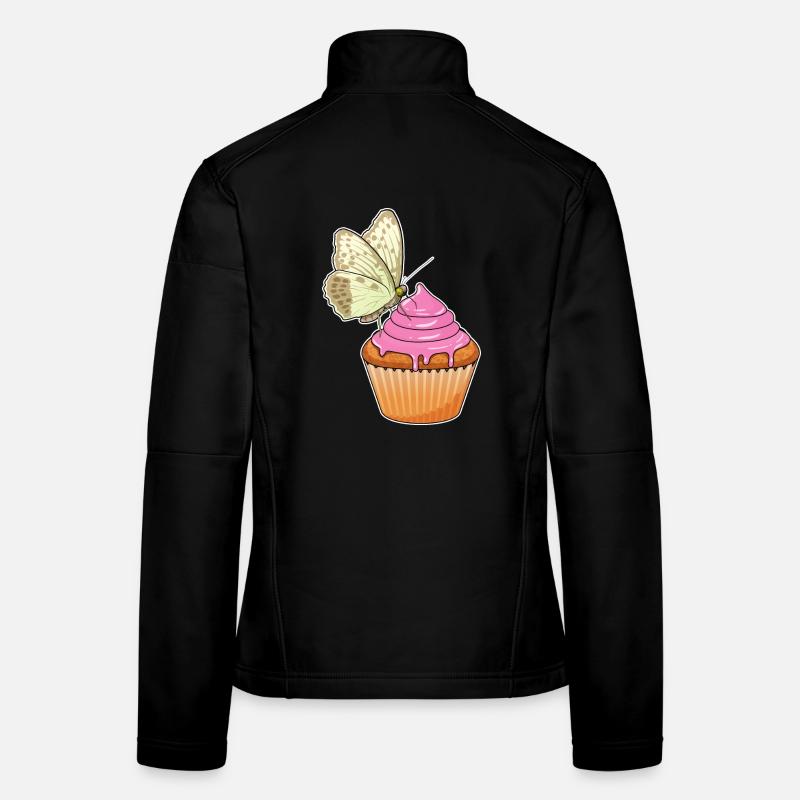 Schmetterling Muffin Frauen Softshelljacke