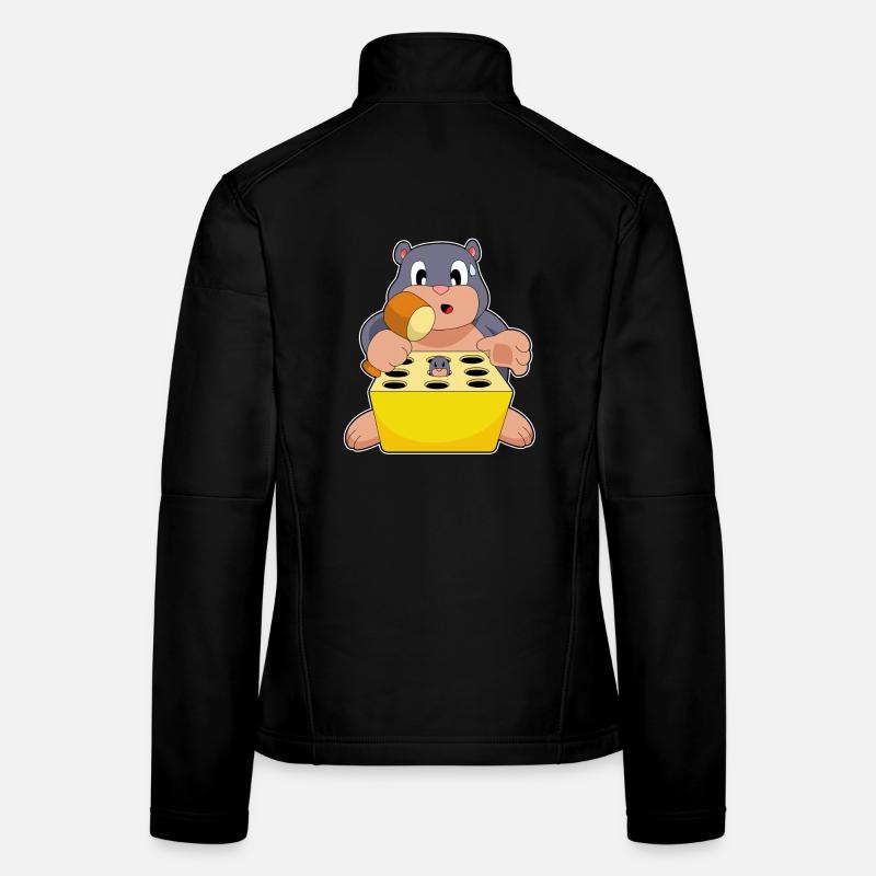Maulwurf Spiel Frauen Softshelljacke