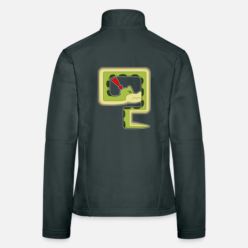 Jeu de serpent Veste en tissu softshell Femme