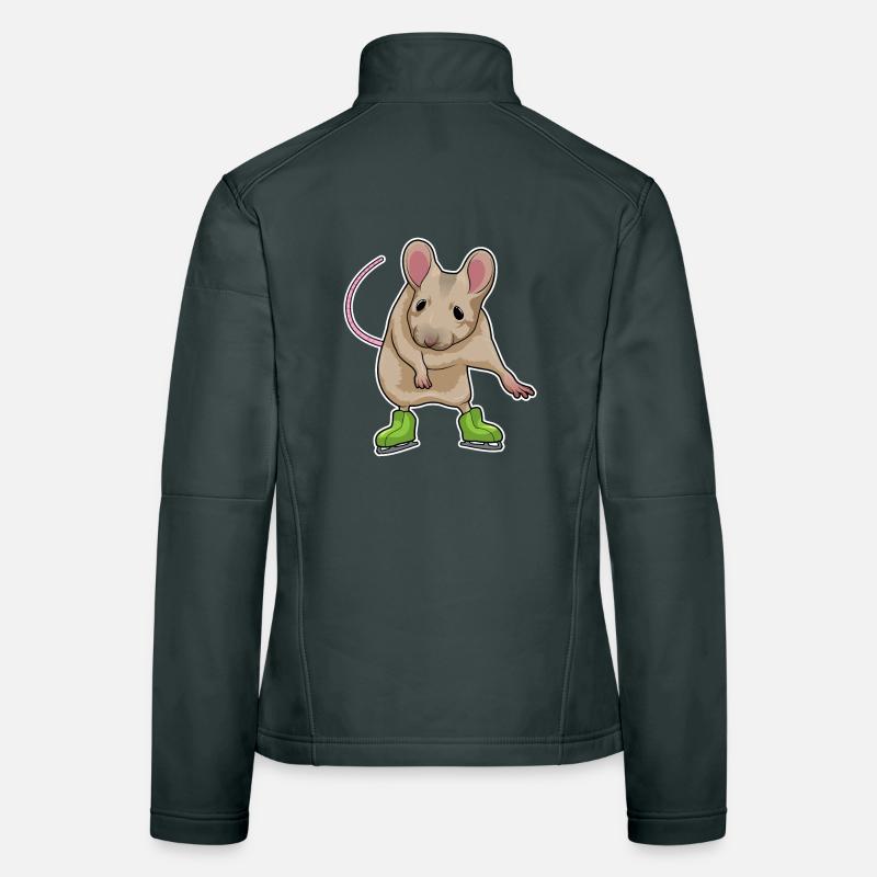 Maus Eislaufen Schlittschuhe Frauen Softshelljacke