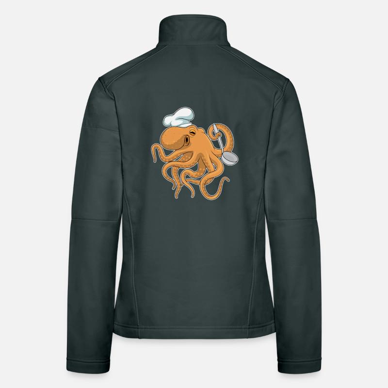 Cuillère de cuisson pour poulpe Veste en tissu softshell Femme
