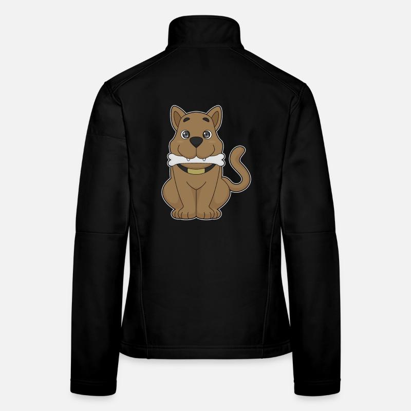 Hund Knochen Frauen Softshelljacke