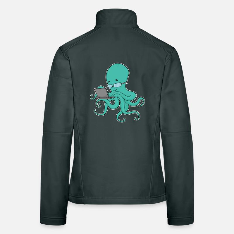 Octopus Laptop Women's Softshell Jacket