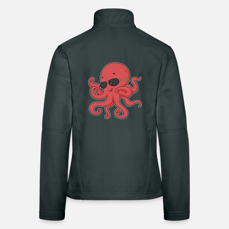 Lunettes de soleil Octopus Veste en tissu softshell Femme