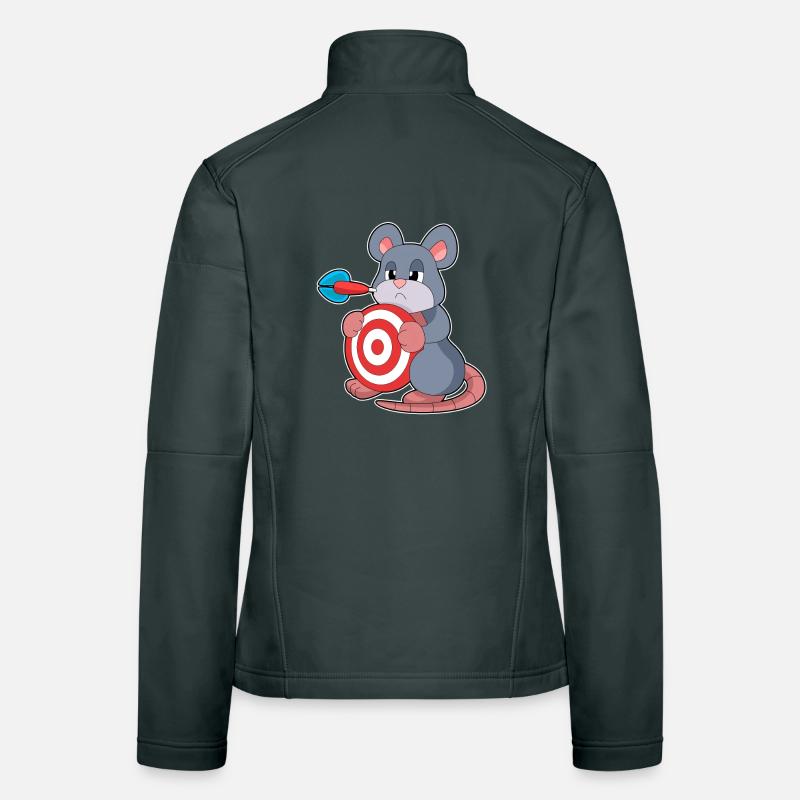 Jeu de fléchettes Mouse Dart Veste en tissu softshell Femme
