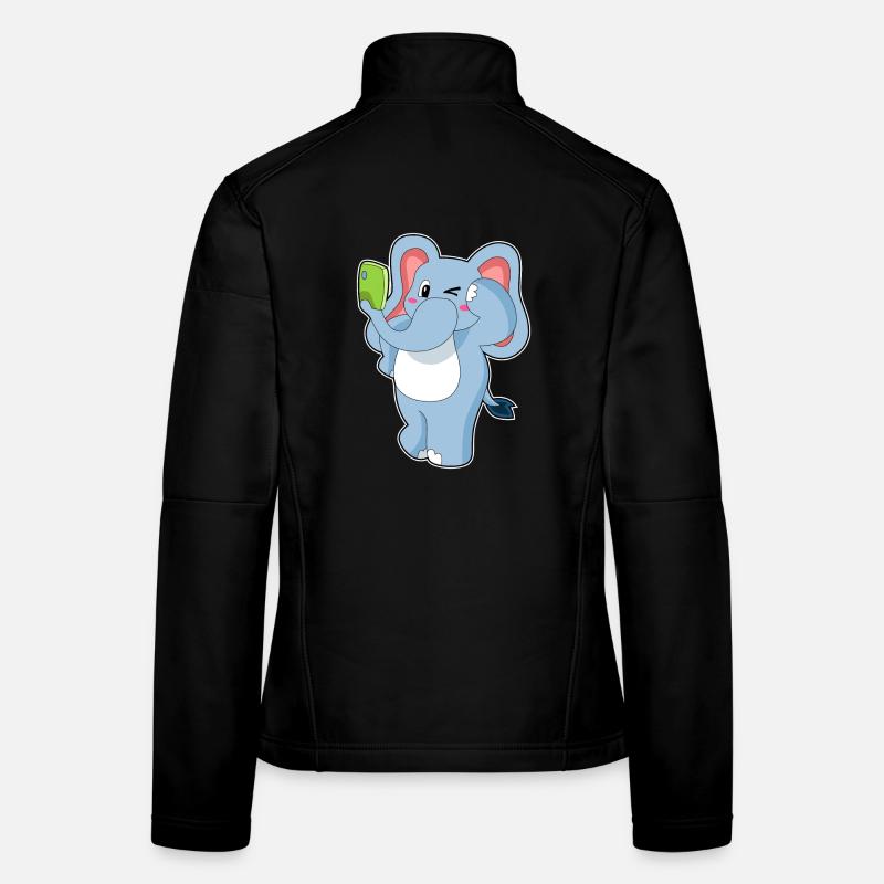 Elephant Smartphone Women's Softshell Jacket