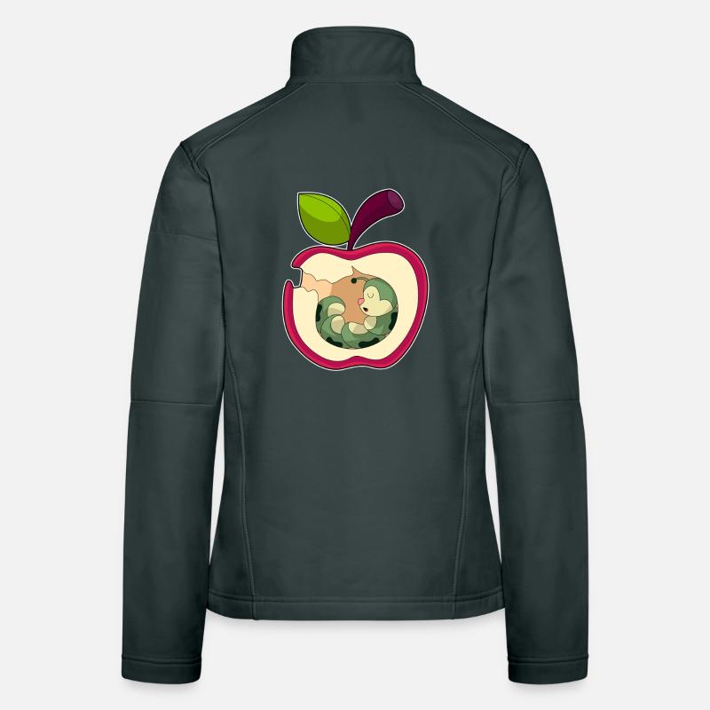 Raupe Apfel Frauen Softshelljacke