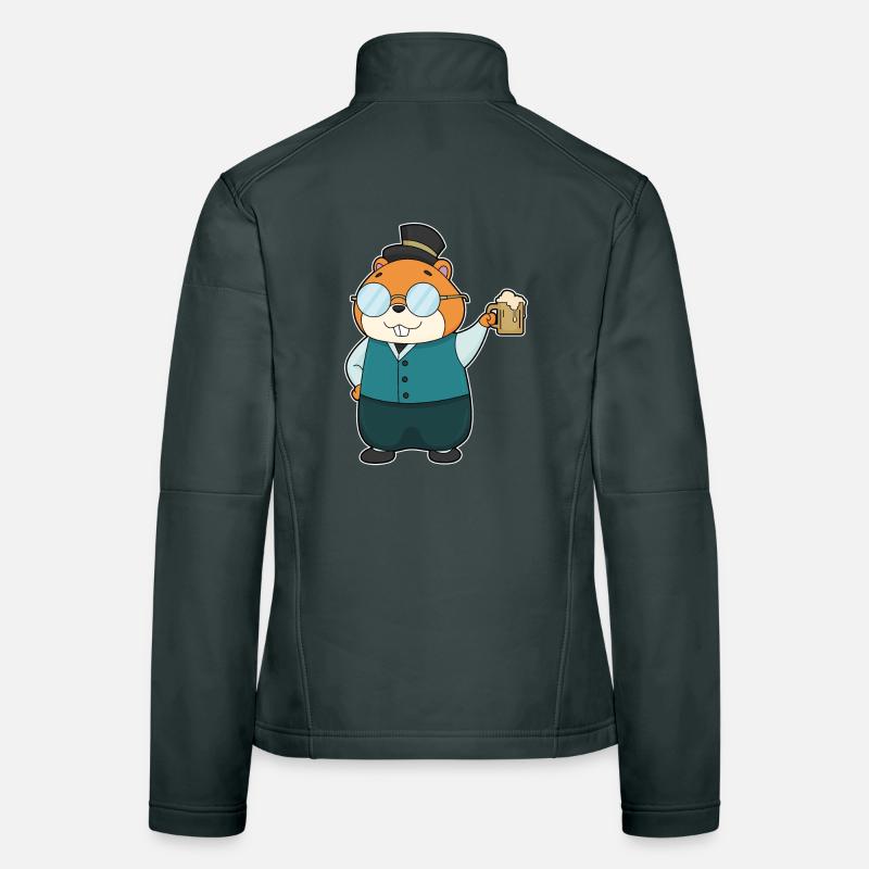 Bière Hamster Veste en tissu softshell Femme