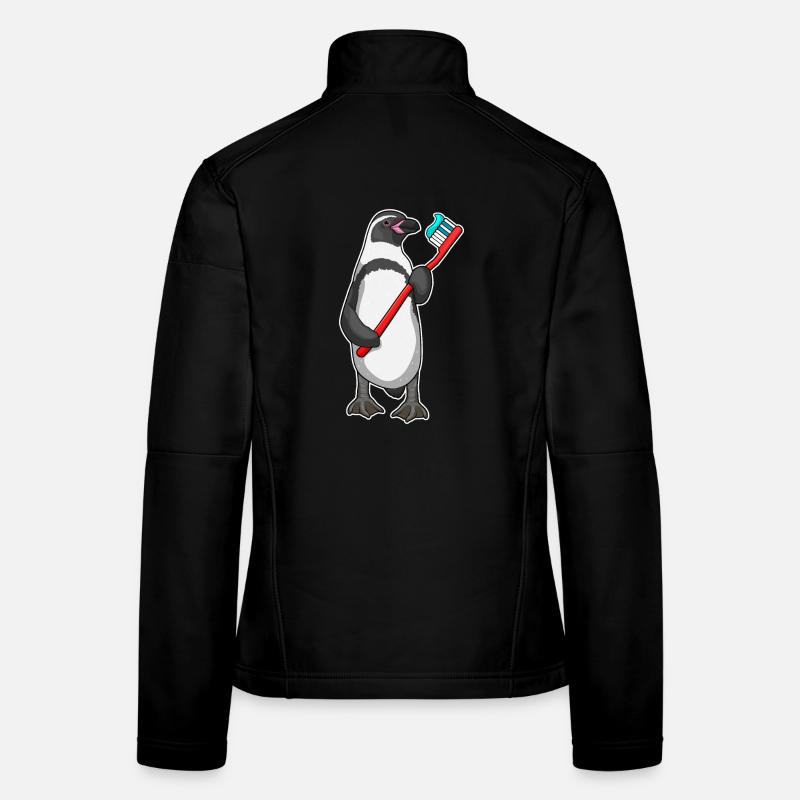 Brosse à dents Pingouin Veste en tissu softshell Femme