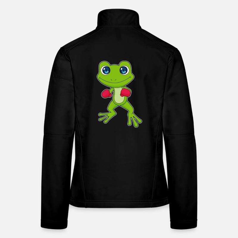 Boxer Grenouille Boxe Gants de Boxe Boxe Veste en tissu softshell Femme