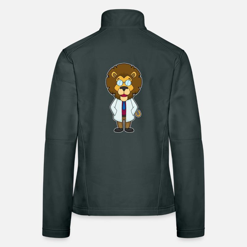 Löwe Arzt Arztkittel Frauen Softshelljacke
