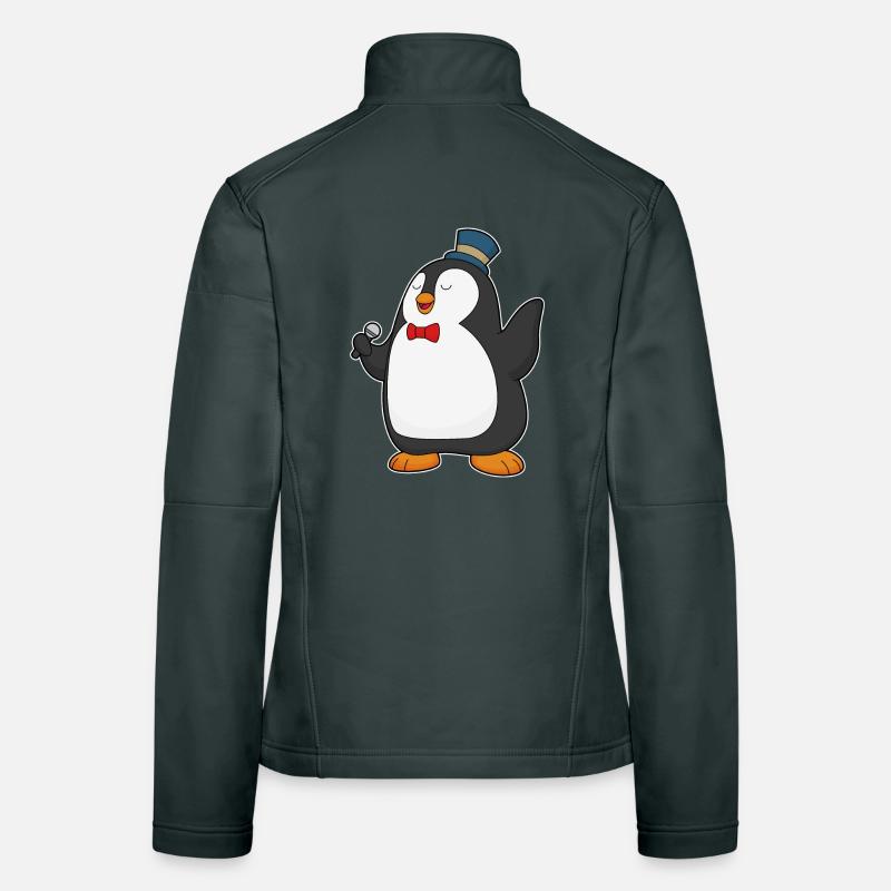 Chant du micro Penguin Singer Veste en tissu softshell Femme