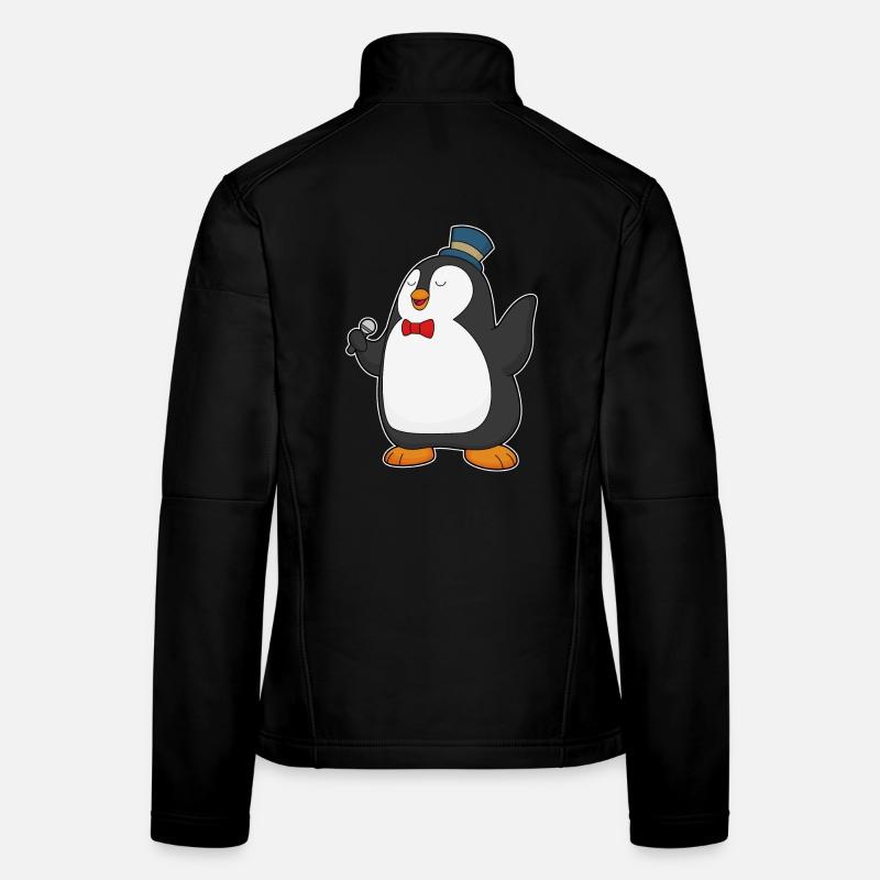 Chant du micro Penguin Singer Veste en tissu softshell Femme
