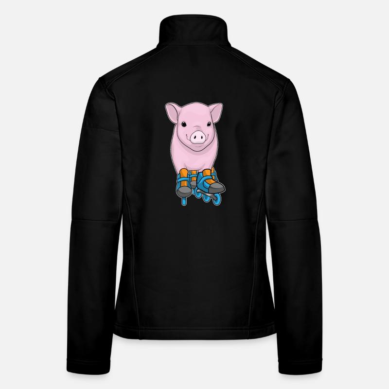 Pig Inline skating Inline skates Women's Softshell Jacket