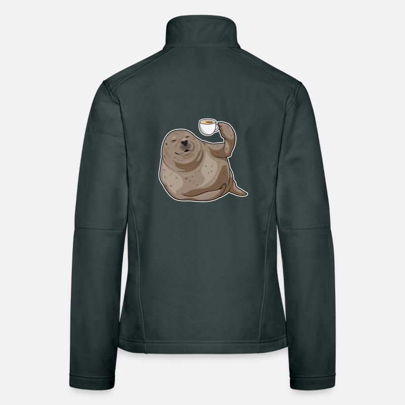 Tasse de café Seal Veste en tissu softshell Femme