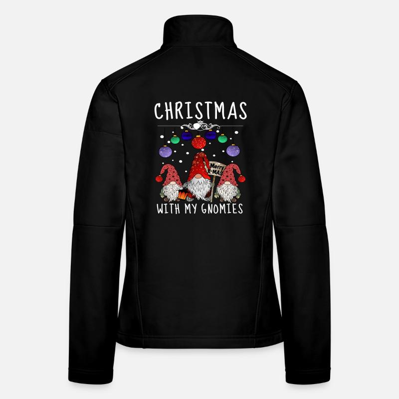 Famille Gnome Elfes de Noël Veste en tissu softshell Femme