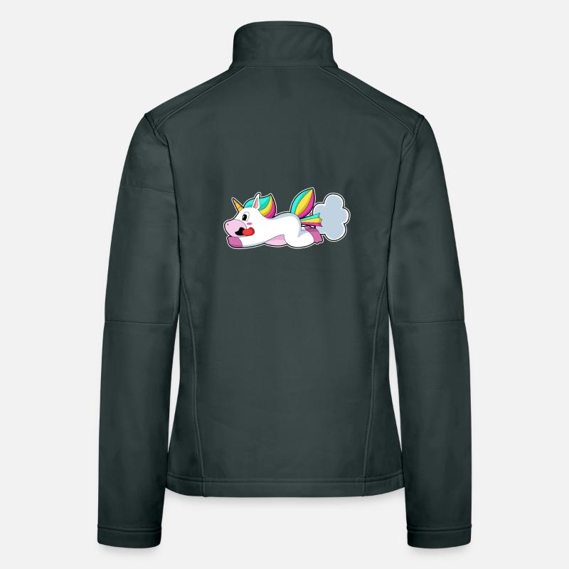 Lustiges Einhorn Frauen Softshelljacke