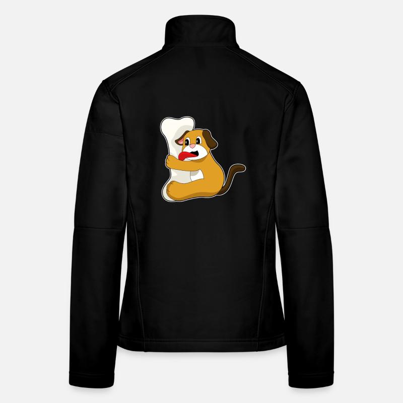 Hund Knochen Frauen Softshelljacke