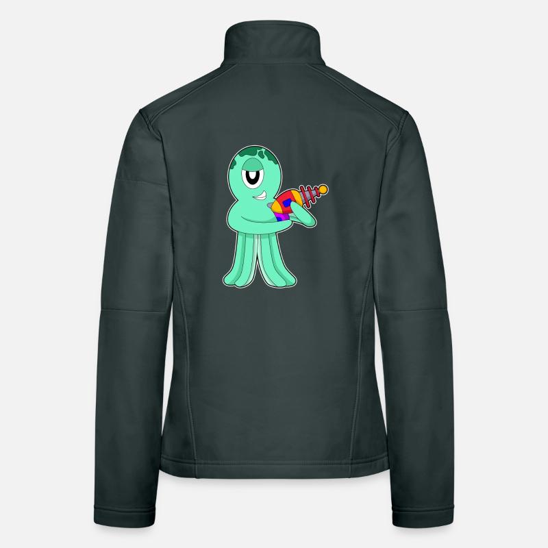 Krake Außerirdischer Frauen Softshelljacke