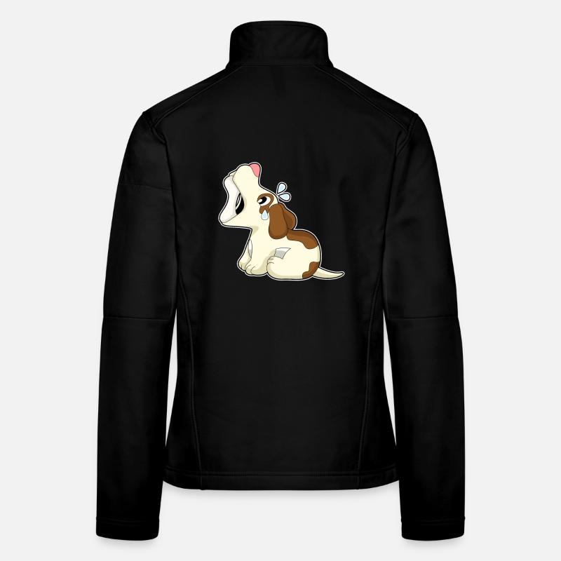 Hund Knochen - Frauen Softshelljacke - Schwarz