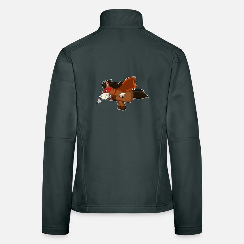 Héros du cheval Veste en tissu softshell Femme