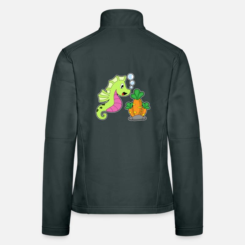 Seepferdchen Karotte Frauen Softshelljacke