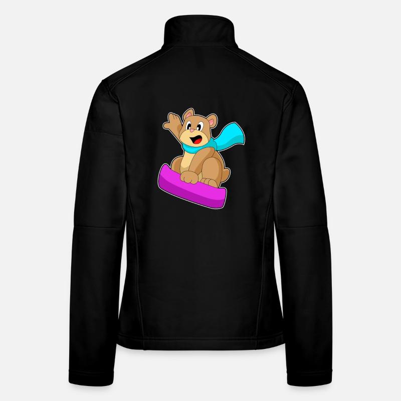 Bear Snowboarder Snowboard Veste en tissu softshell Femme