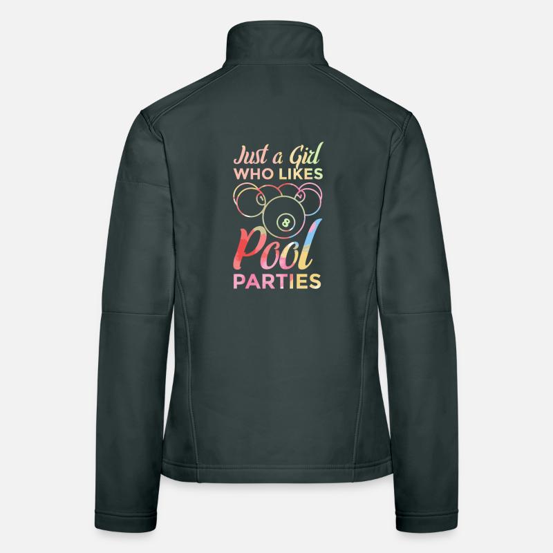 Poolbillard Mädchen Frauen Softshelljacke