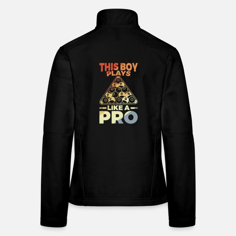 Garçon joueur de billard Veste en tissu softshell Femme