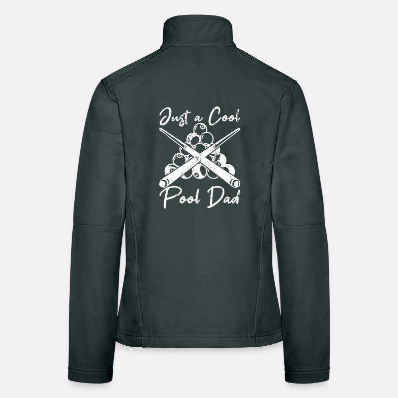 Cooler Poolbillard Vater Frauen Softshelljacke
